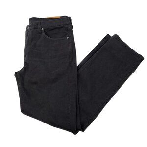 Levi's Black Cotton Blend 514 Straight Jeans | Men's Size 36